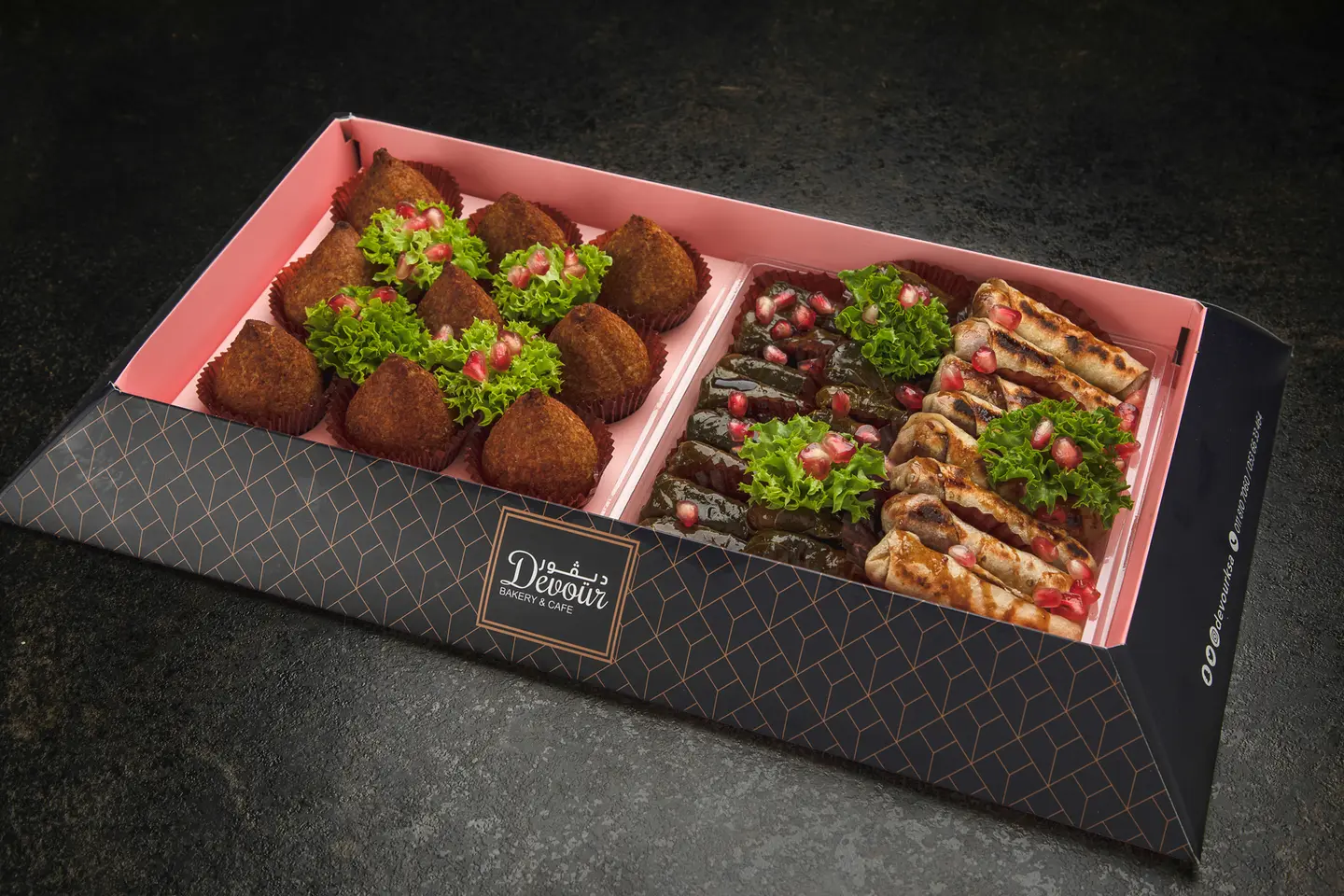 Box Devour Mix ,Kubba,Vine Leaves, Roll