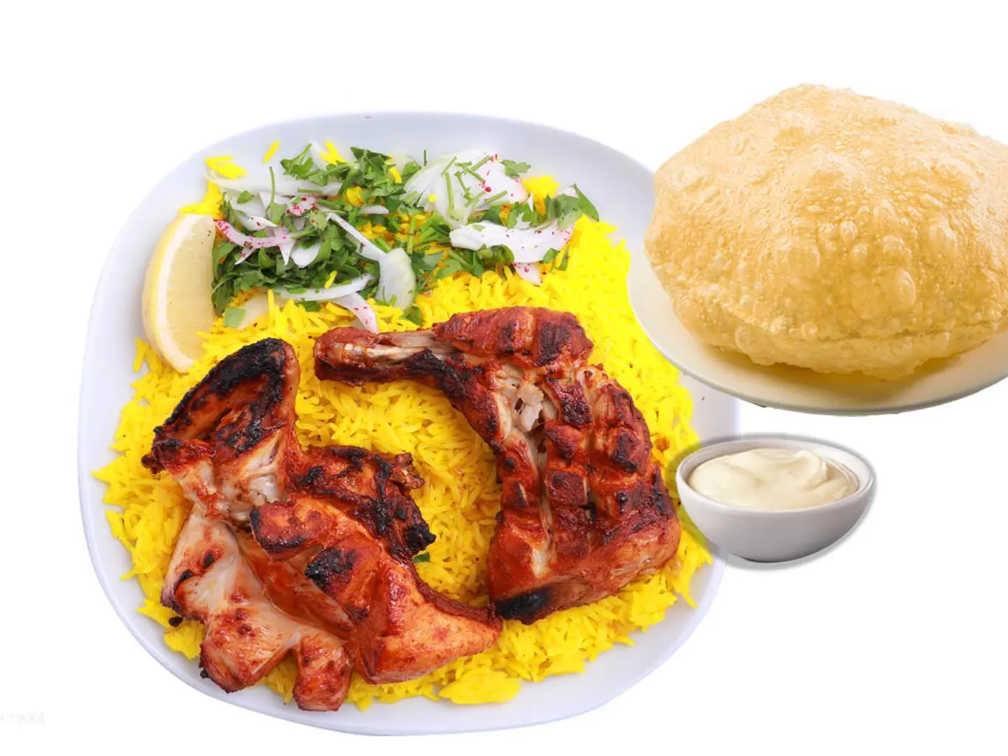 Half Grilled Chicken Tikka