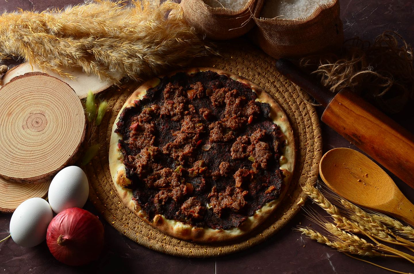 لحم بالسبانخ - صغير