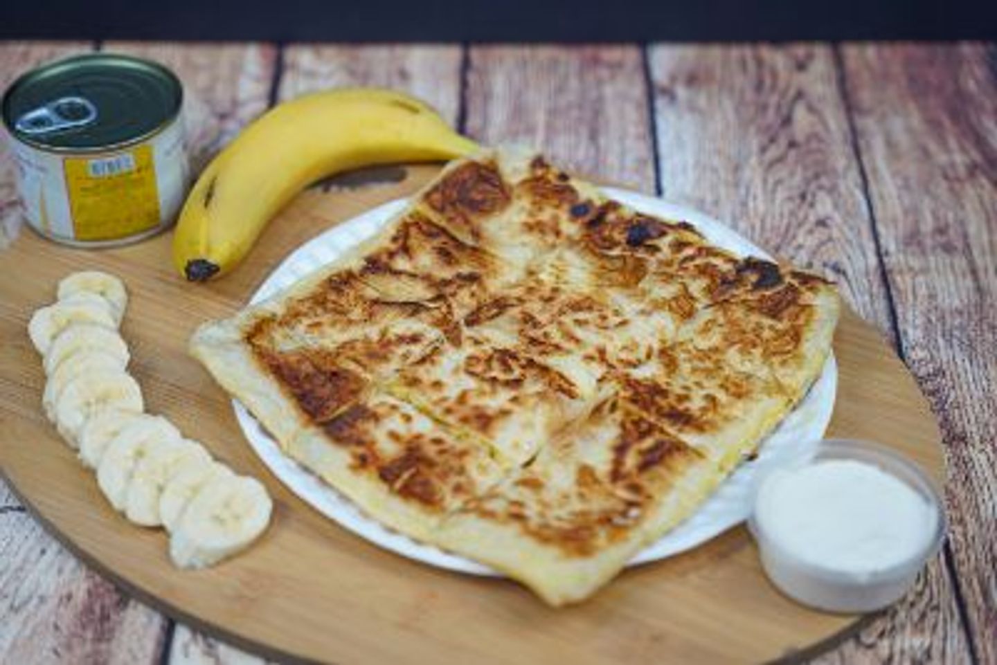 مطبق حلو جبن وموز