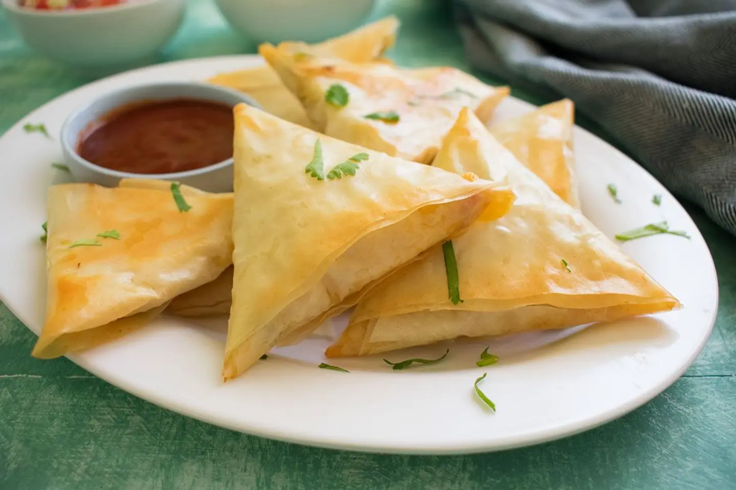 Samosa Stuffed With Cheddar Cheese