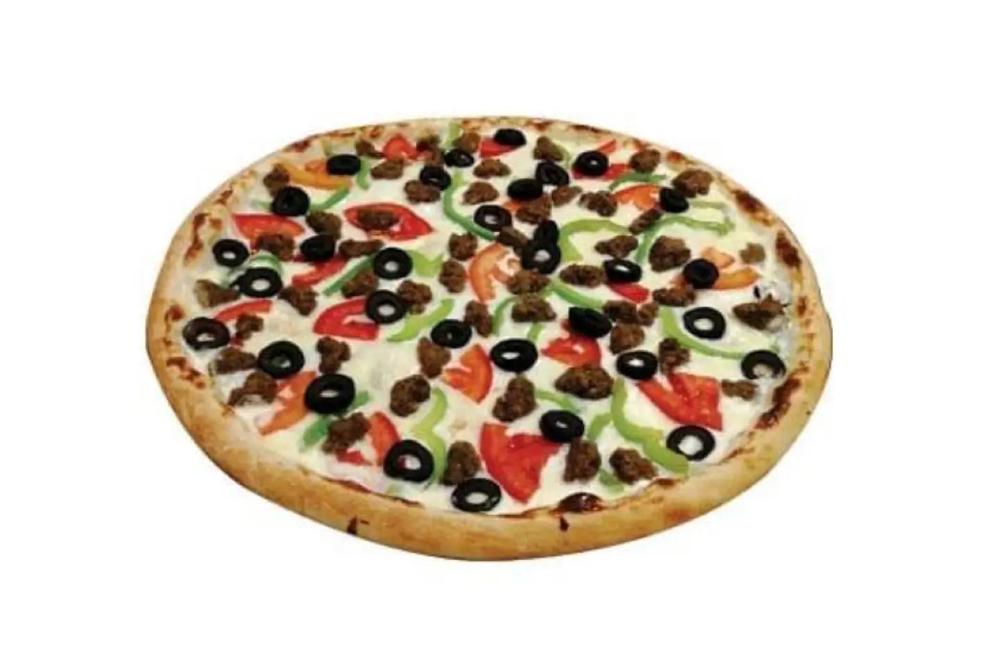 Meat Slice Pizza With Liquid Cheese