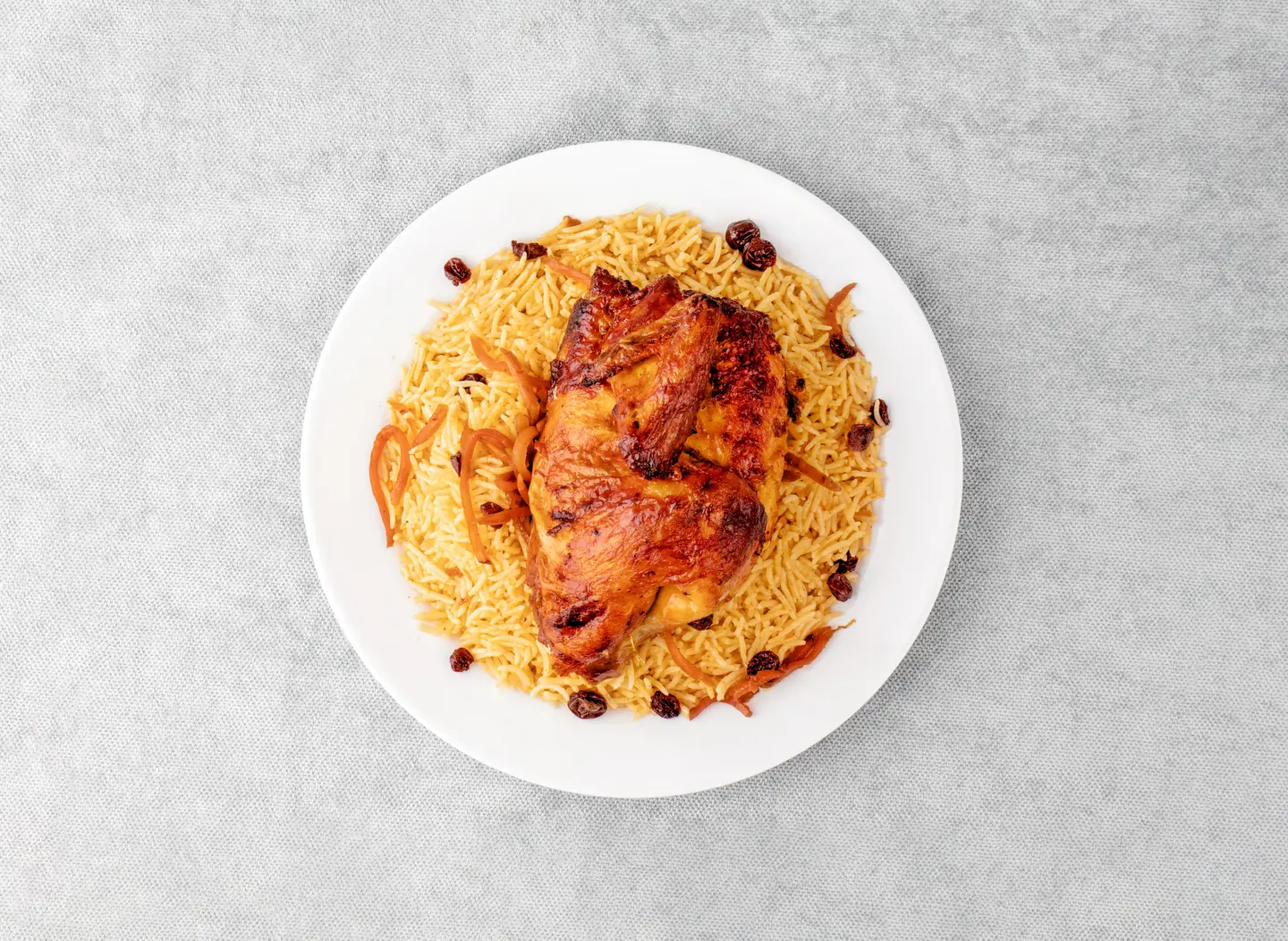 Grilled Half Chicken With Rice