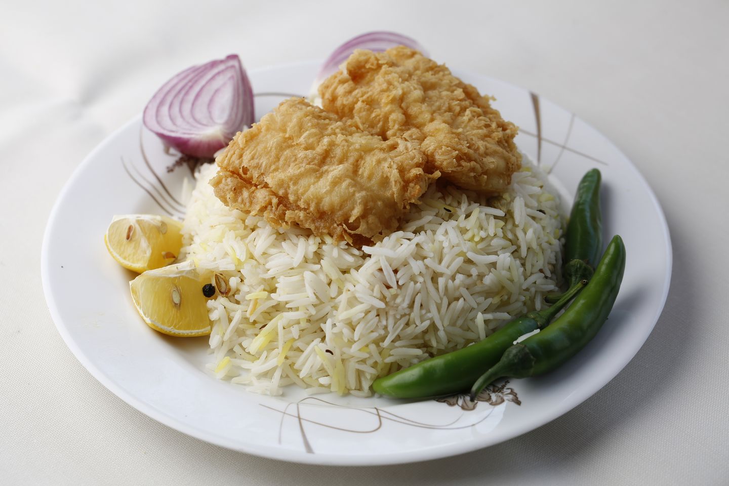 Fish Fillet Meal With Kabsa Rice