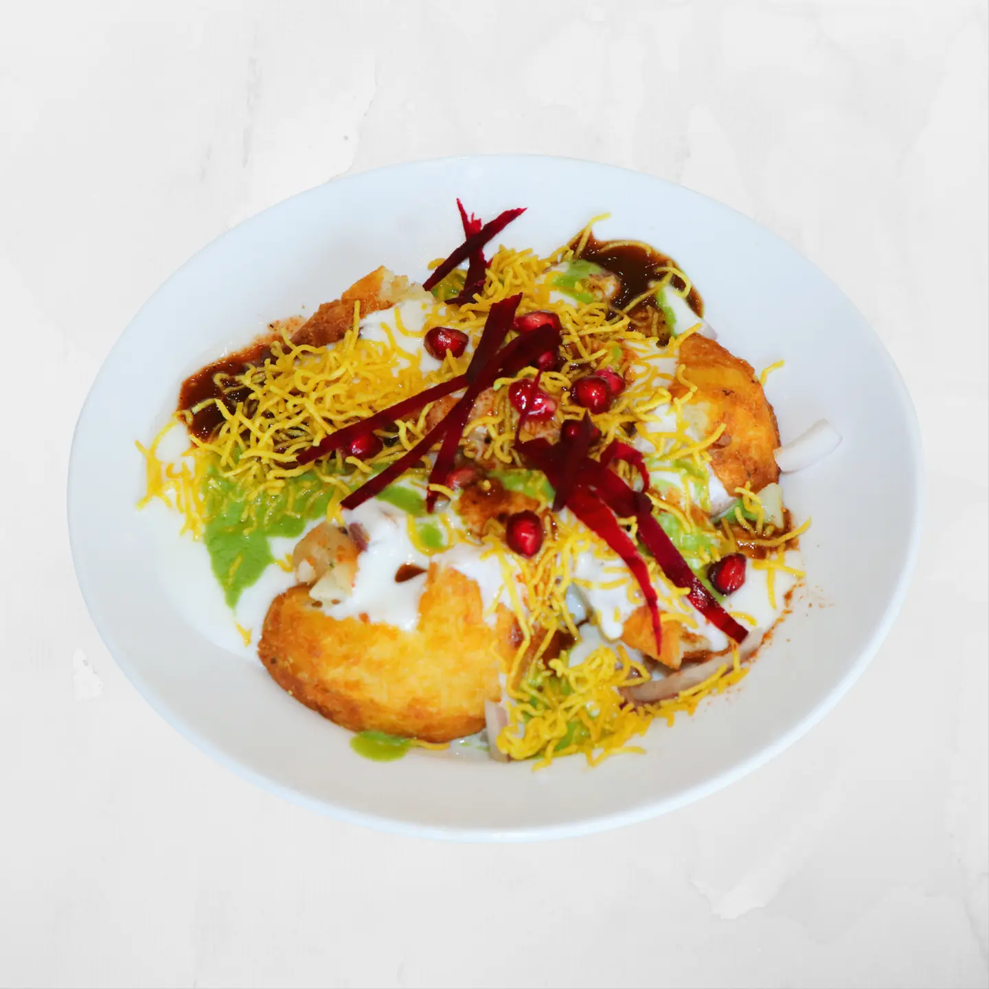 Classic Aloo Tikki Chaat