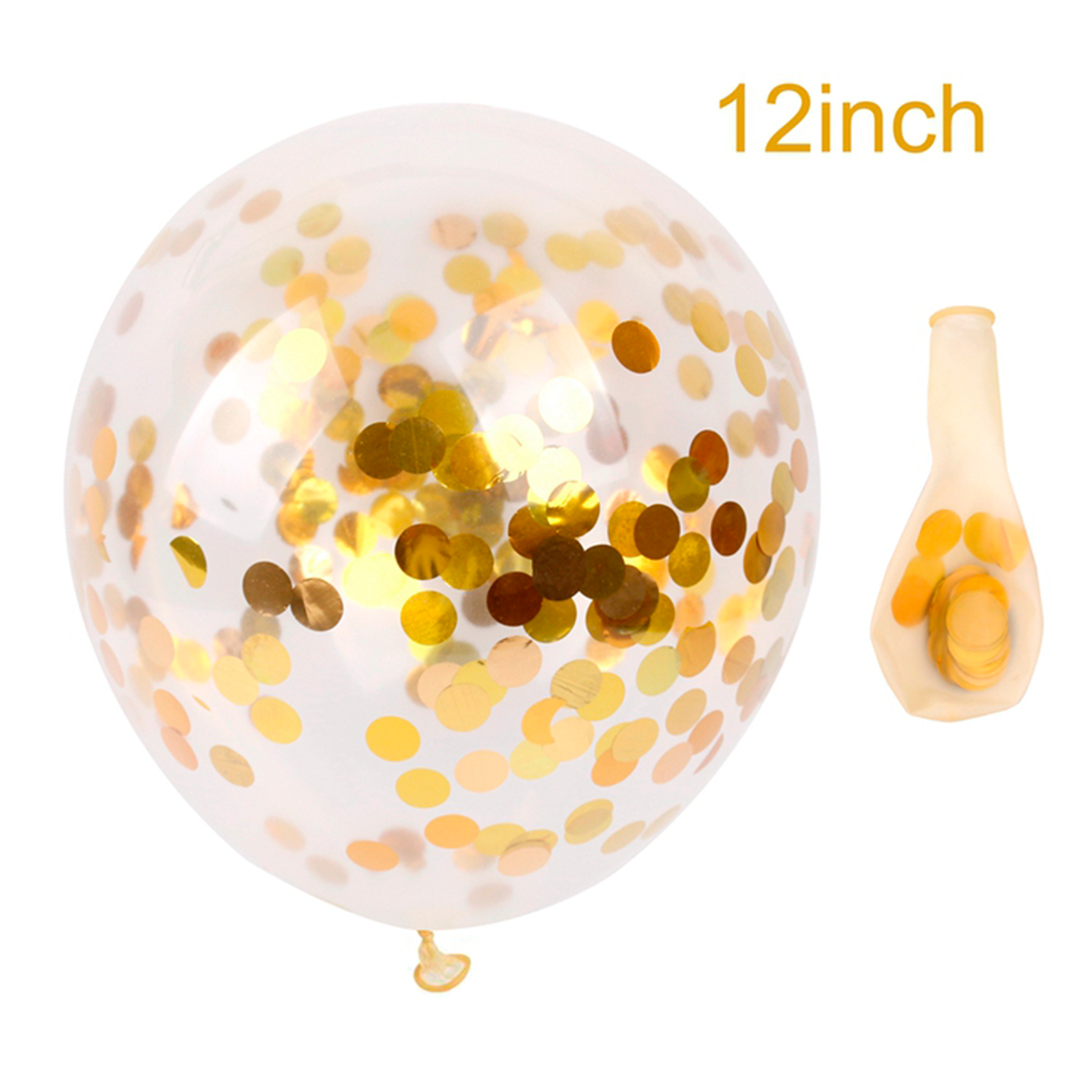 Transparent Balloon With Golden Paper