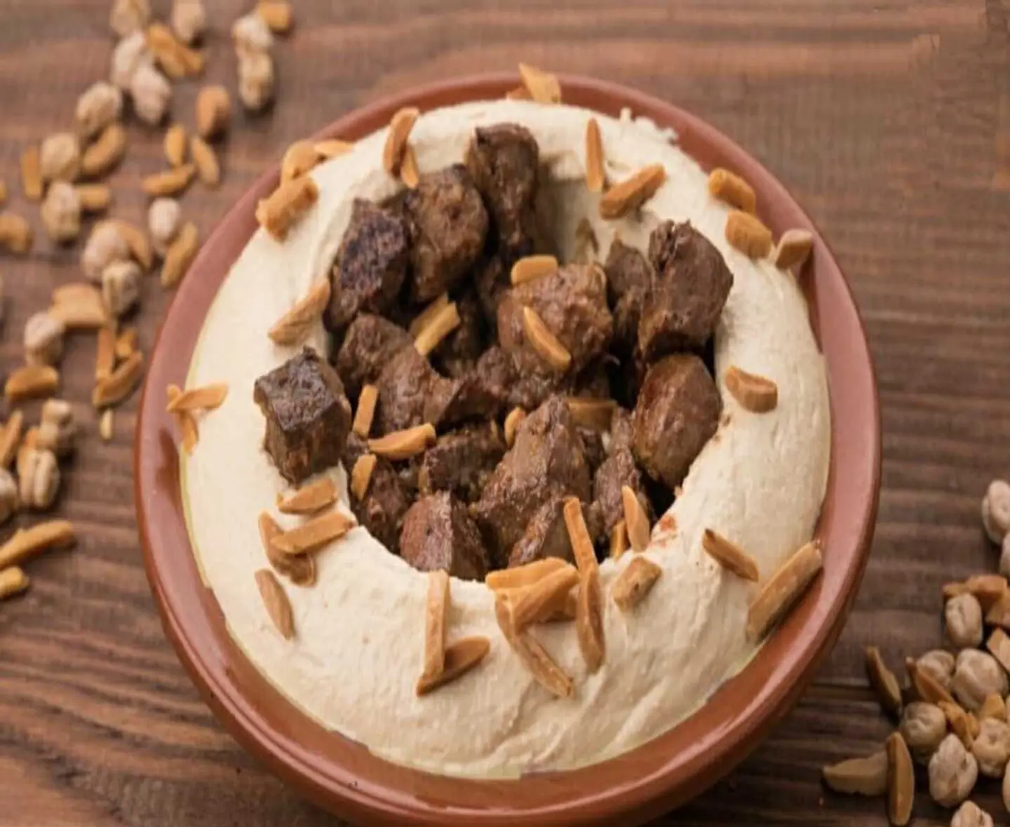 حمص مع كبدة