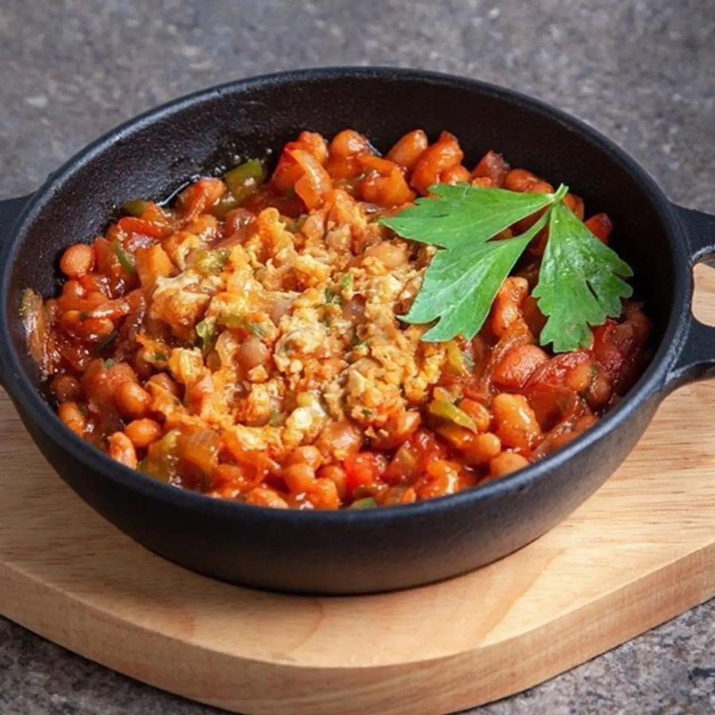 Beans With Eggs