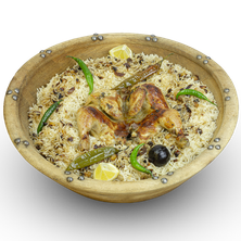 نص حبة محمر مع رز مزة ابيض