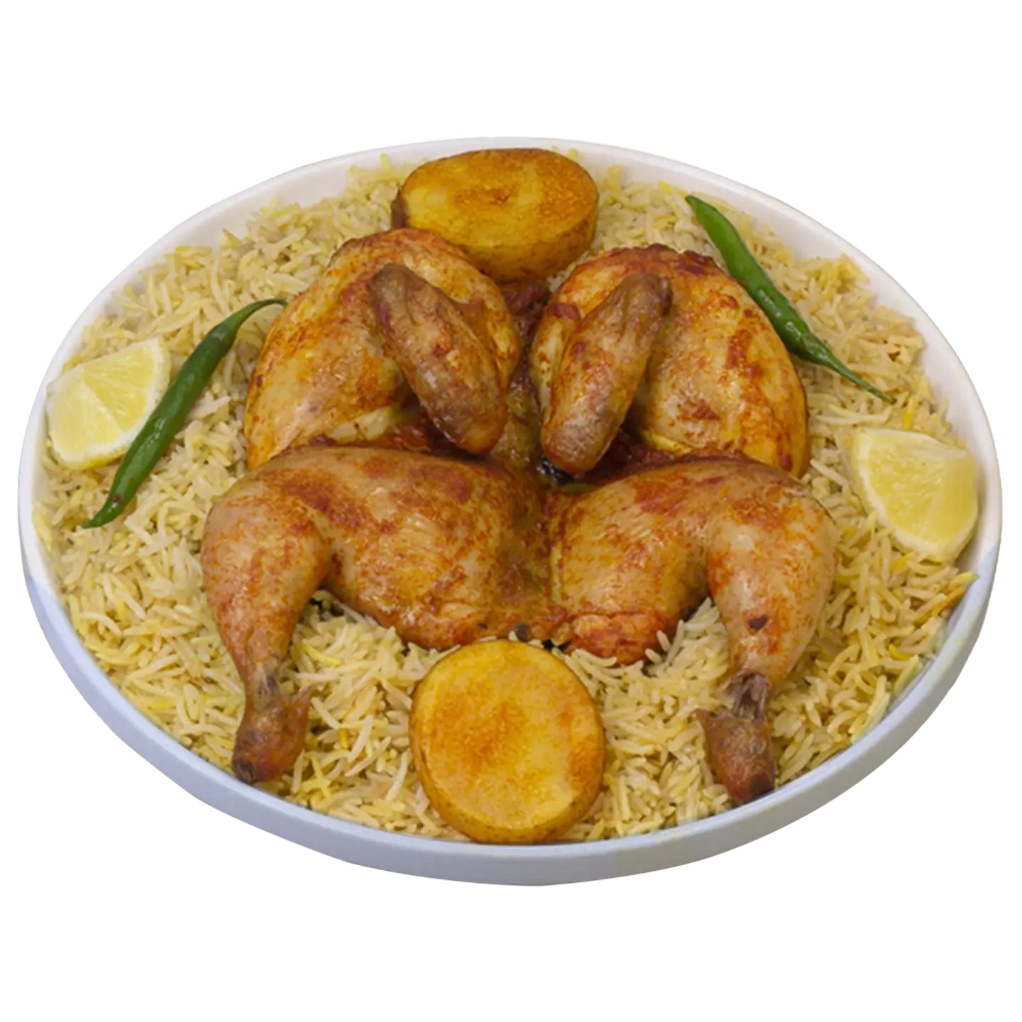 ½ حبة مندي مع رز مندي