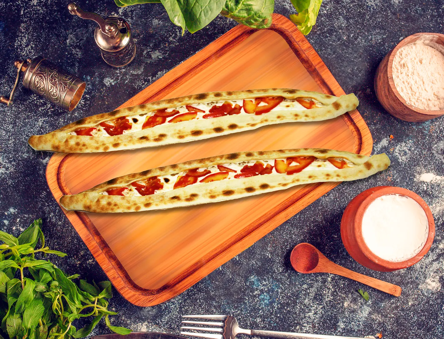 Labneh Pies With Tomatoes