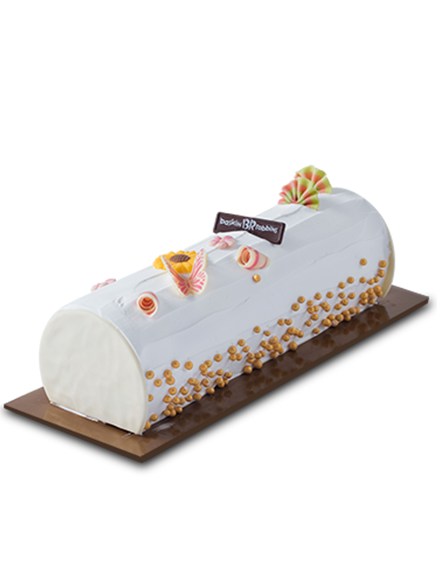 Choco Caramel Log Cake