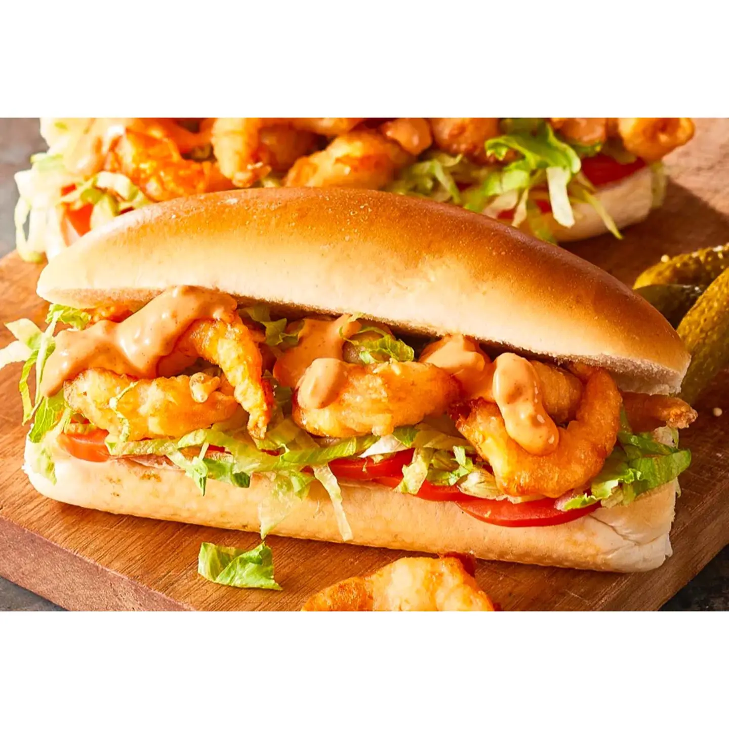 Tempura Shrimp Sandwich  - Medium Size 9 Inch