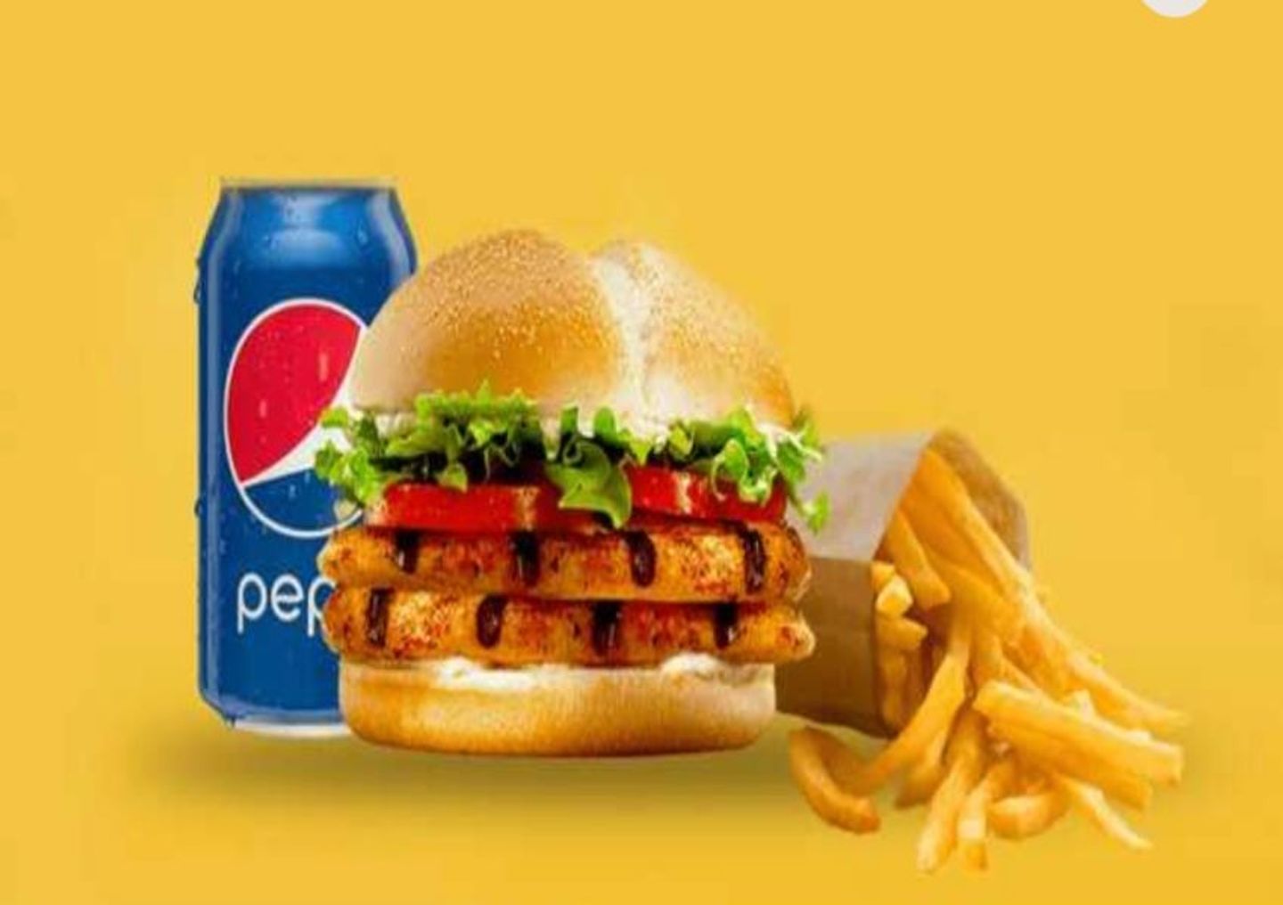 Double Meat Burger Meal