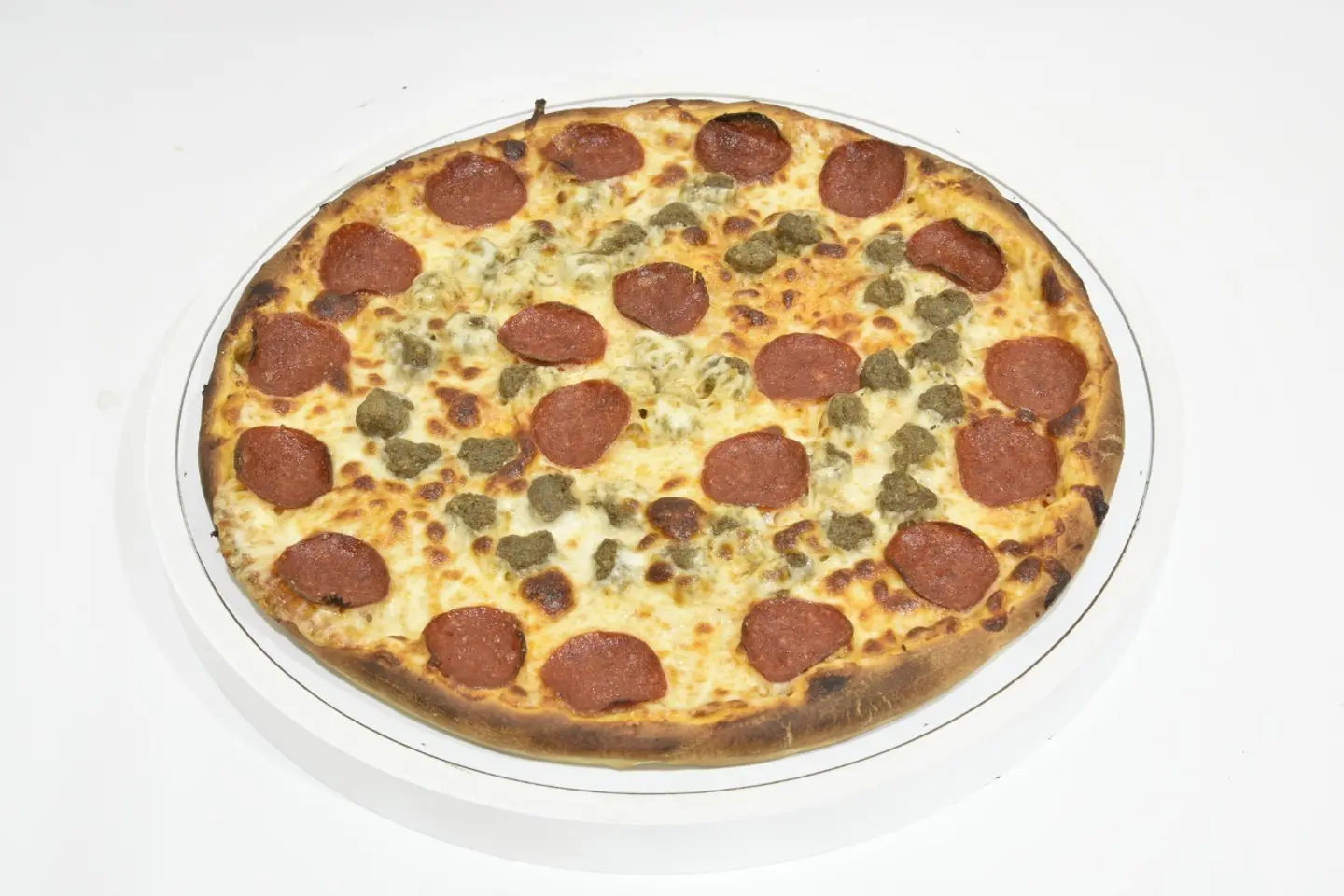 Pepperoni Pizza Pieces Of Meat