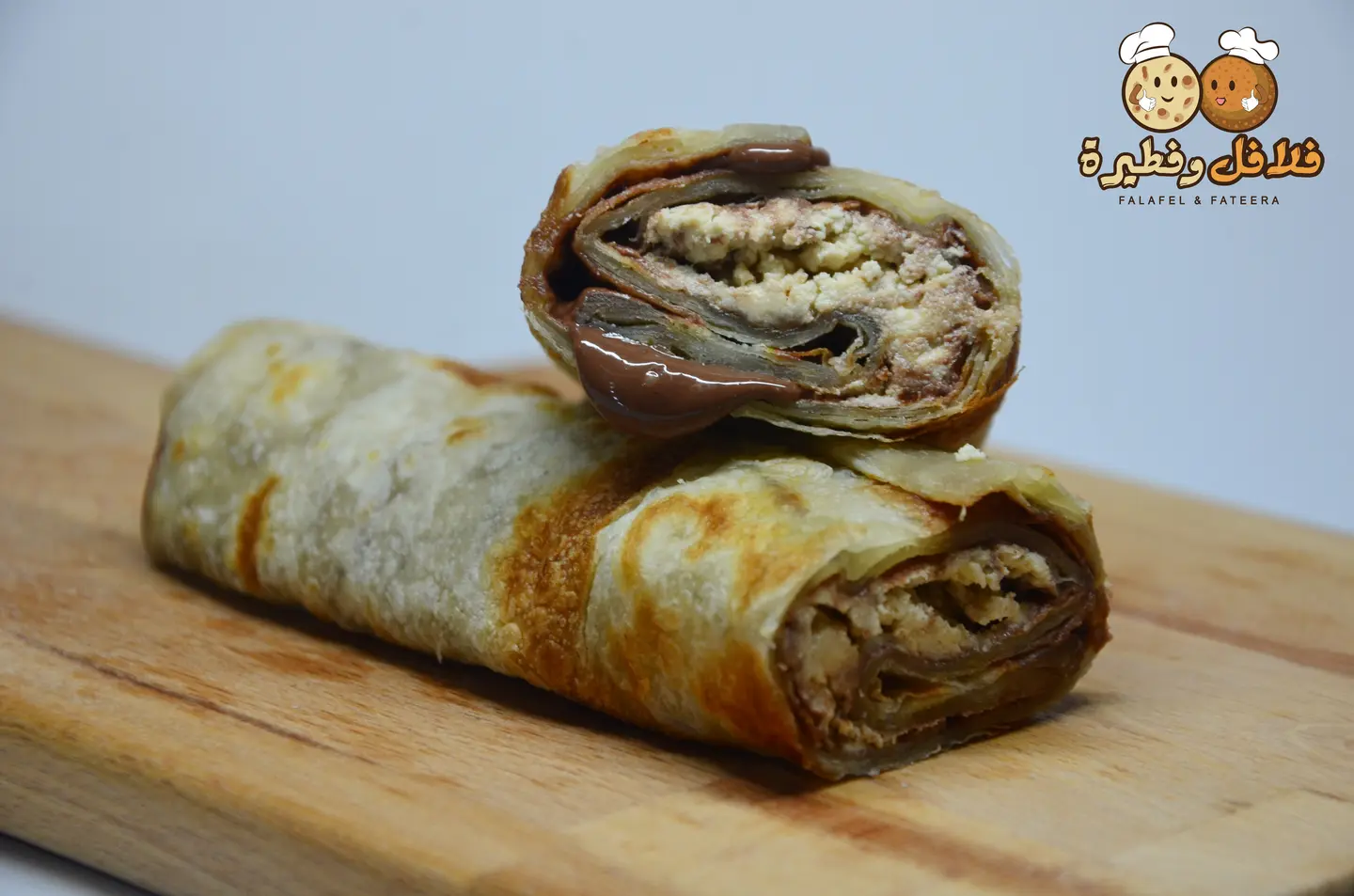 فطيرة نوتيلا وحلاوة طحينية