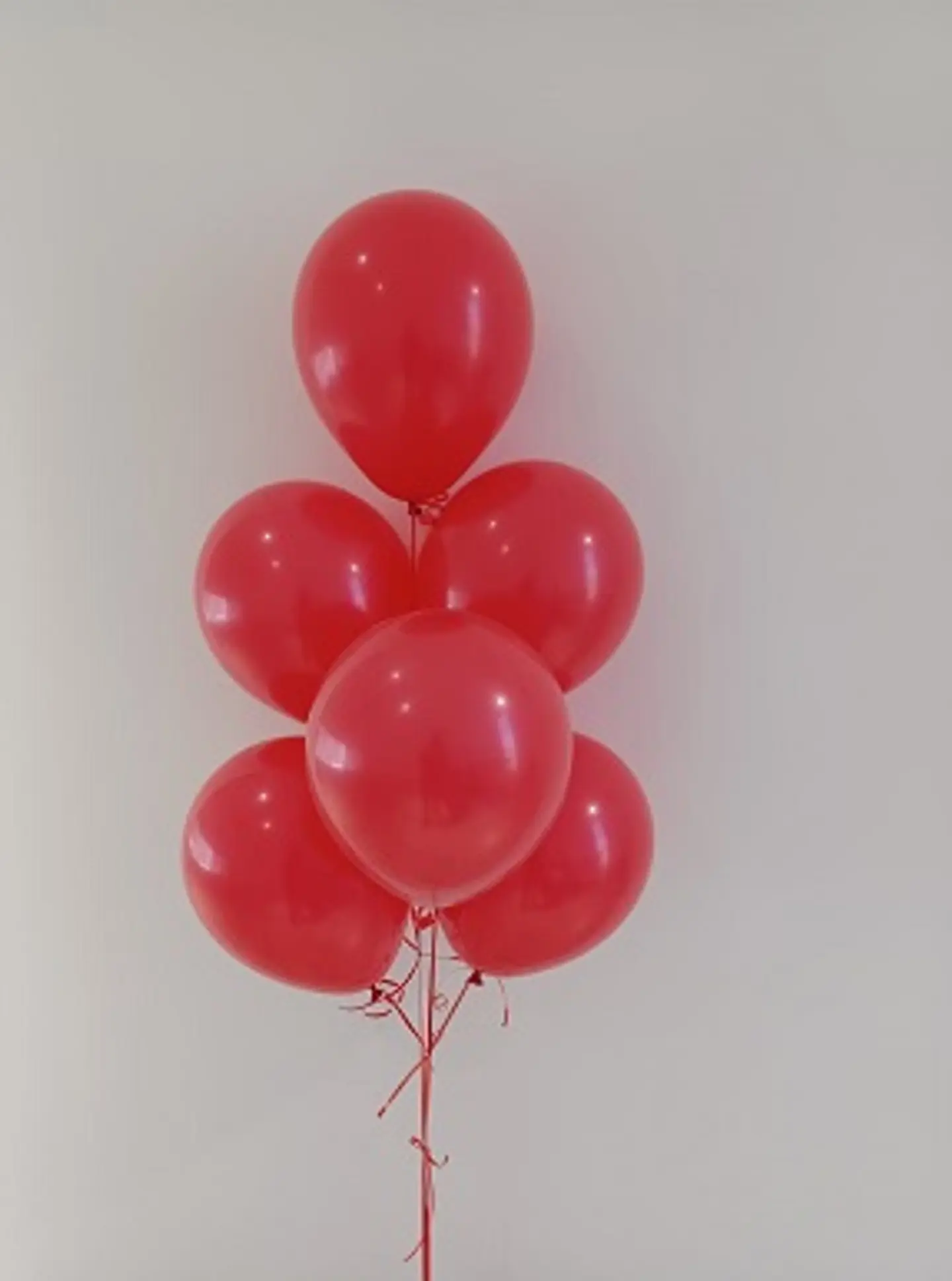 6 Red Latex Balloon