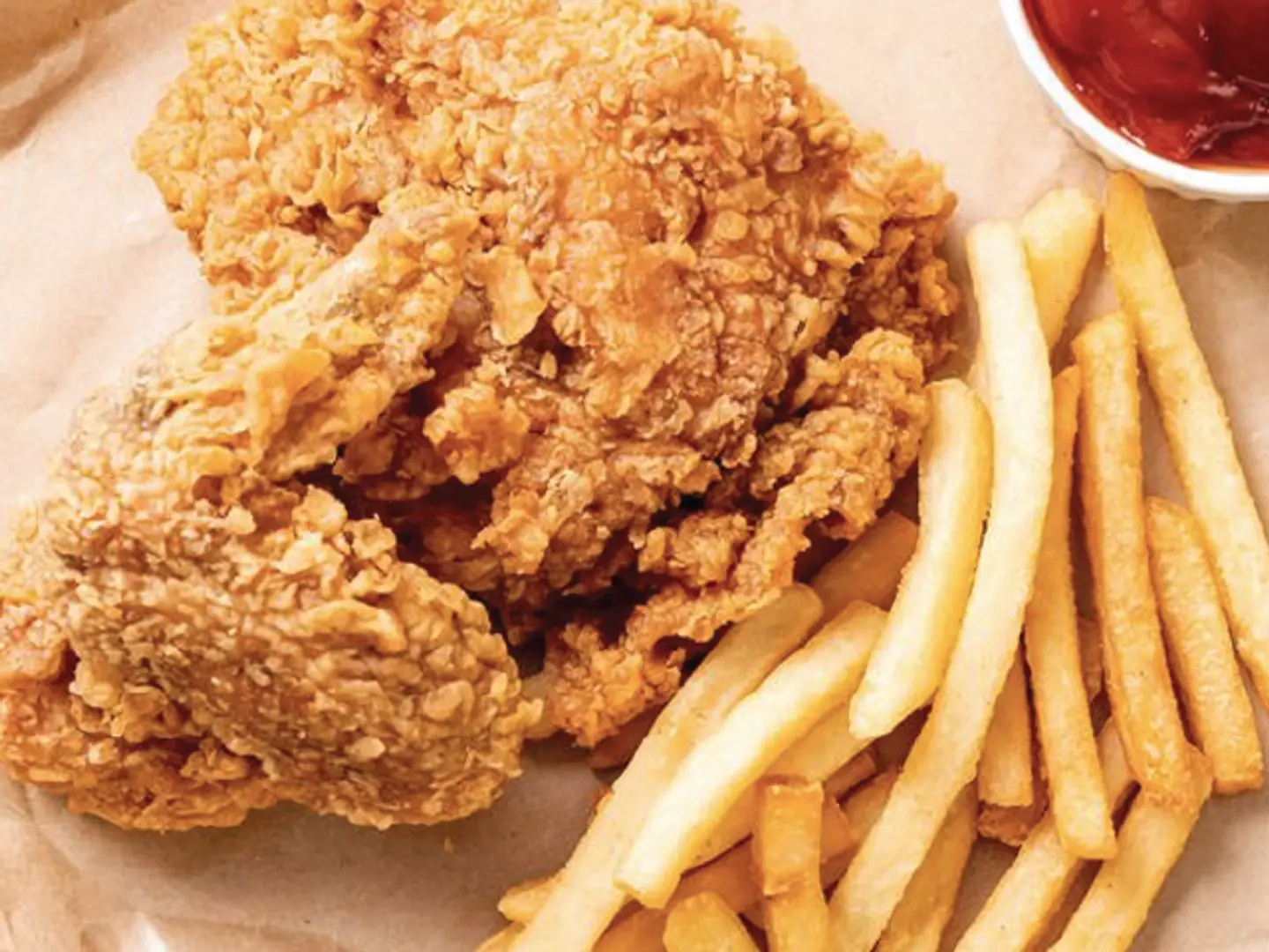 Fried Potatoes With Chicken