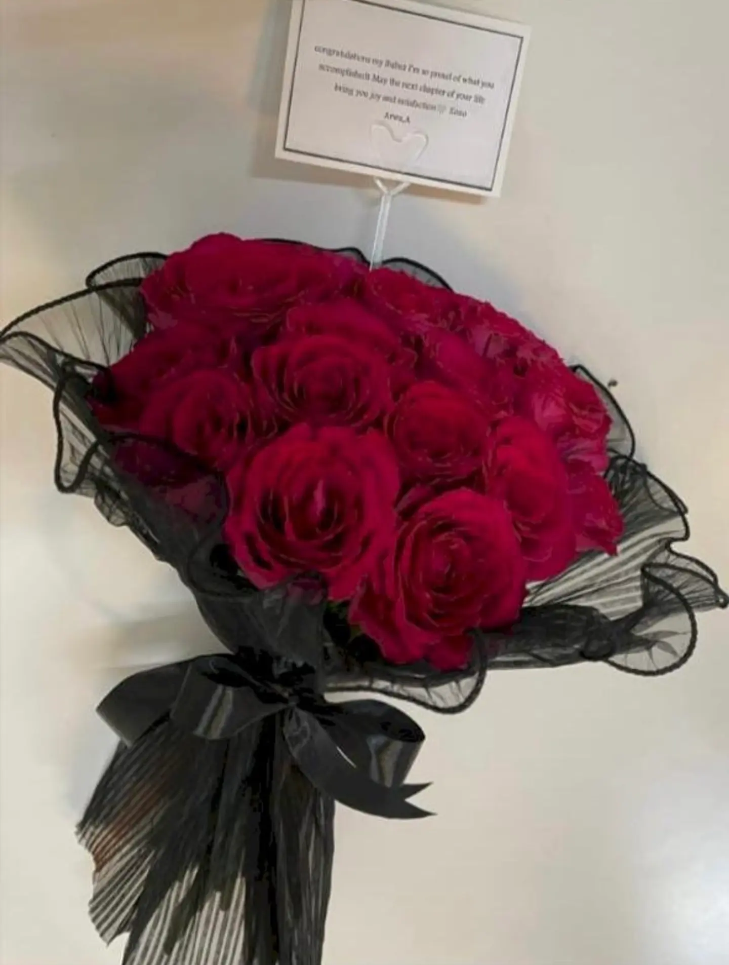 Red Bouquet With Tull