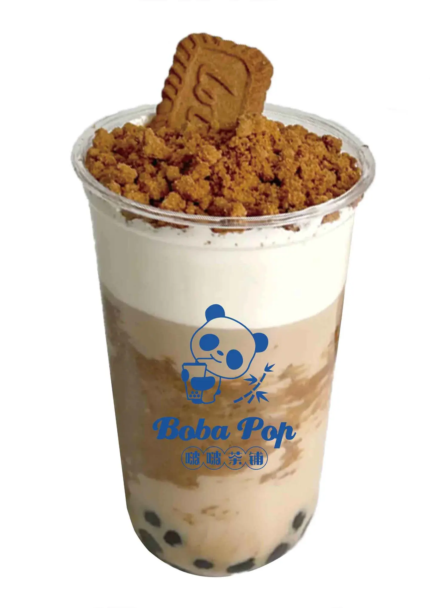 Caramel Biscuit Boba Milk Tea