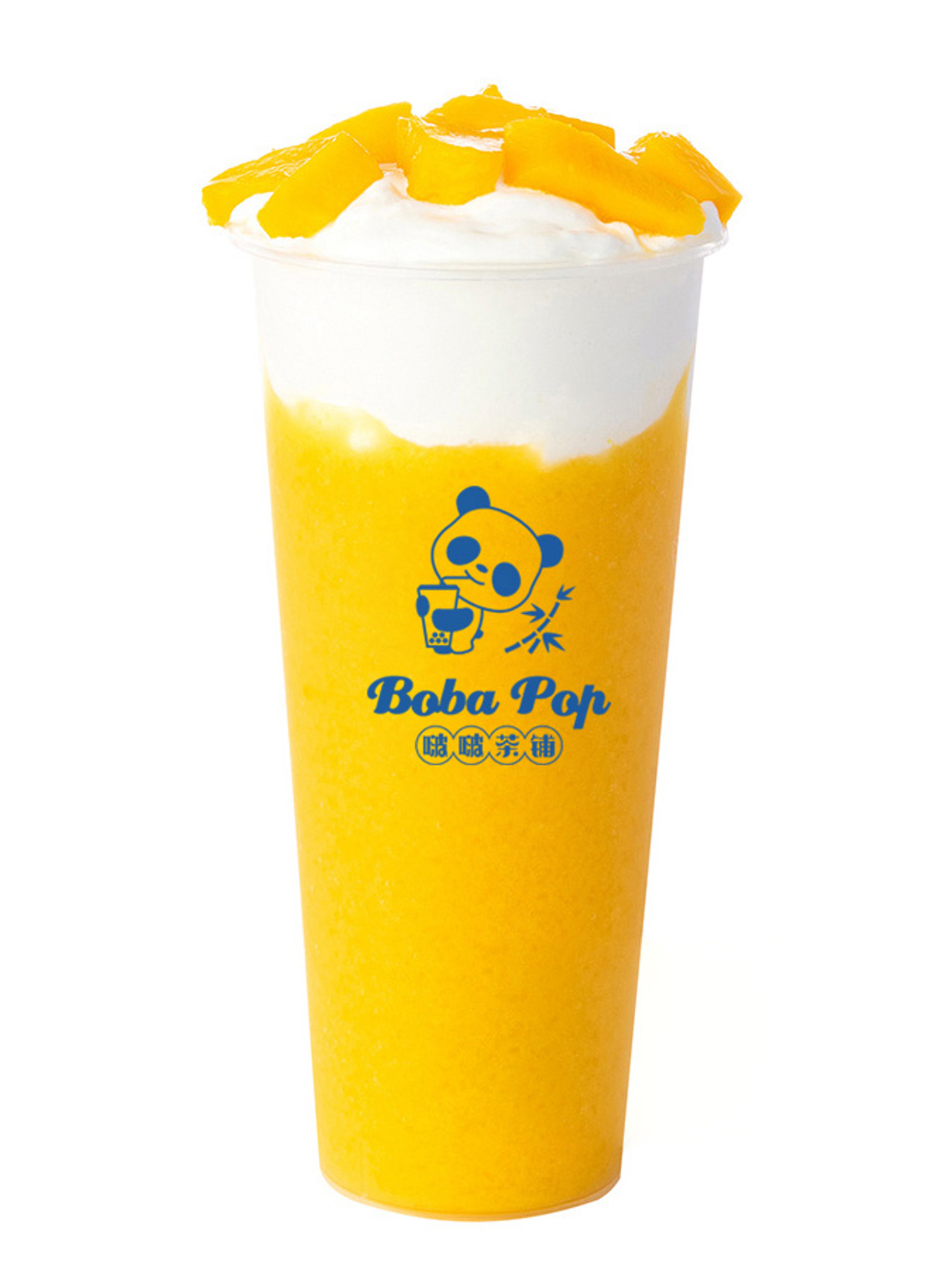 Mango Smoothie With Cream Cheese Mousse