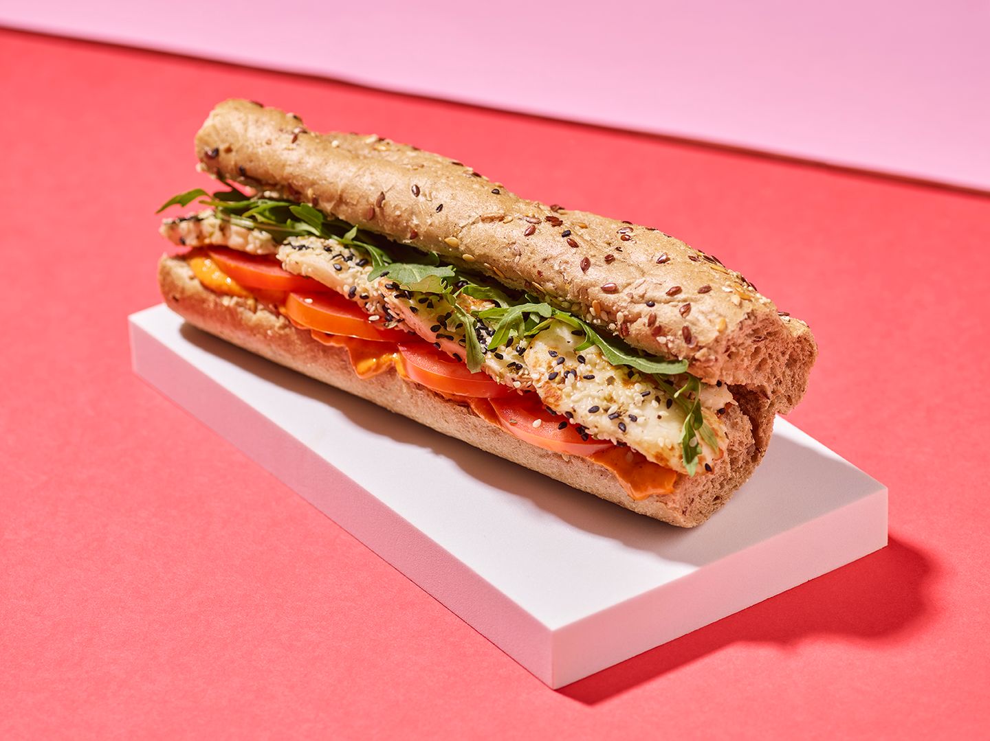 Halloumi Tahini Baguette
