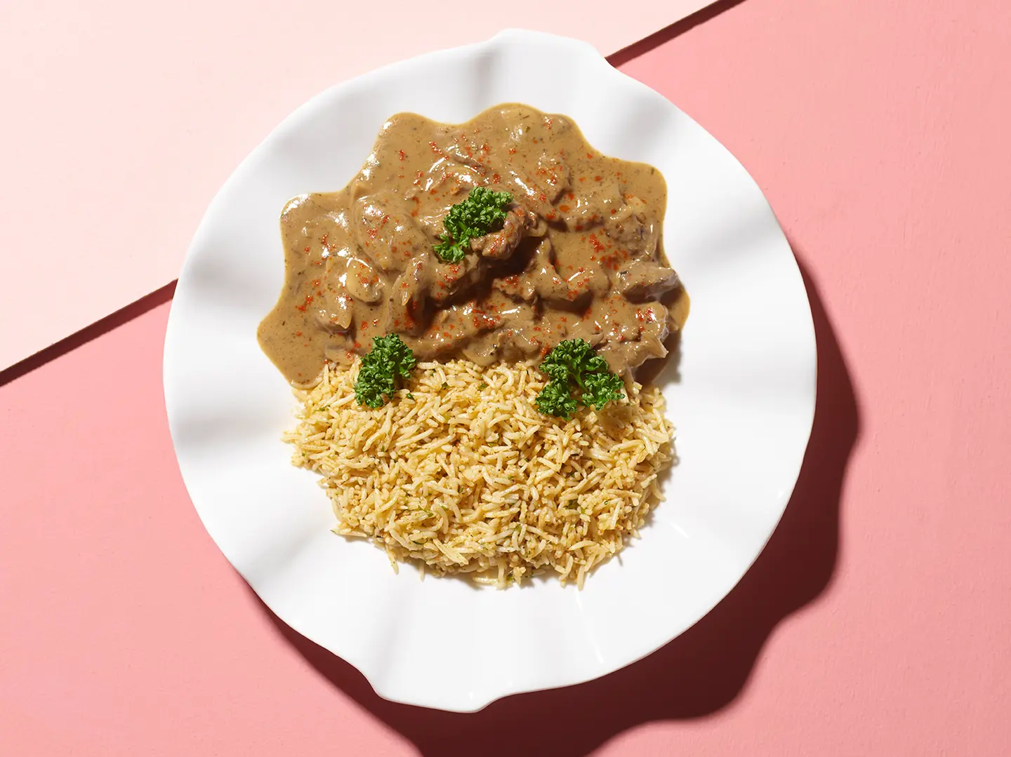 Beef Stroganoff W Rice