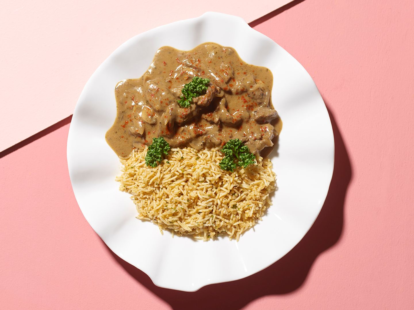 Beef Stroganoff W Rice