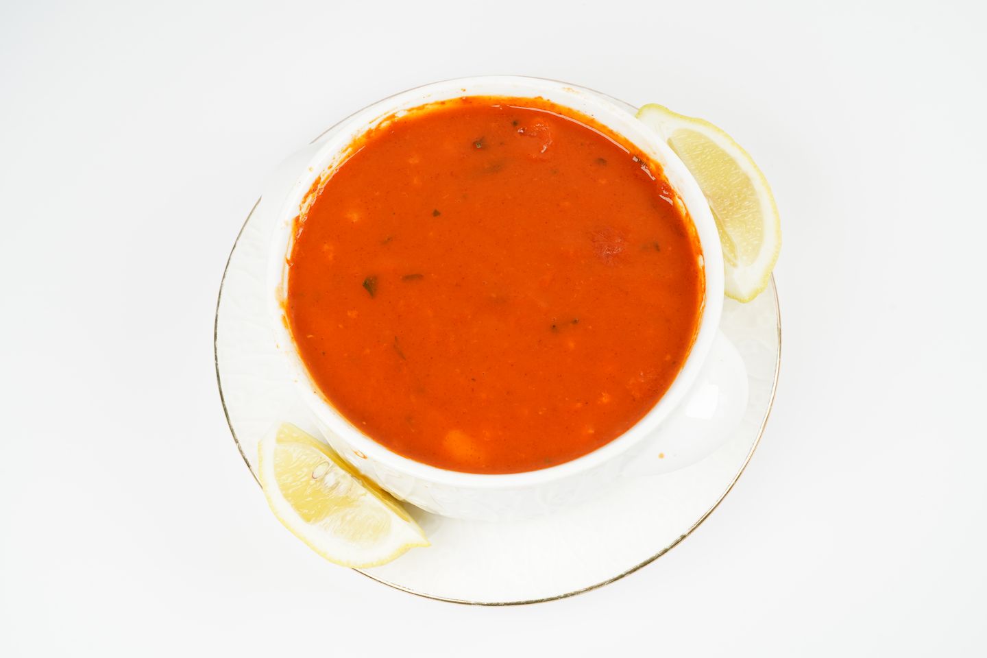 شوربة كريمة السمك بالطماطم
