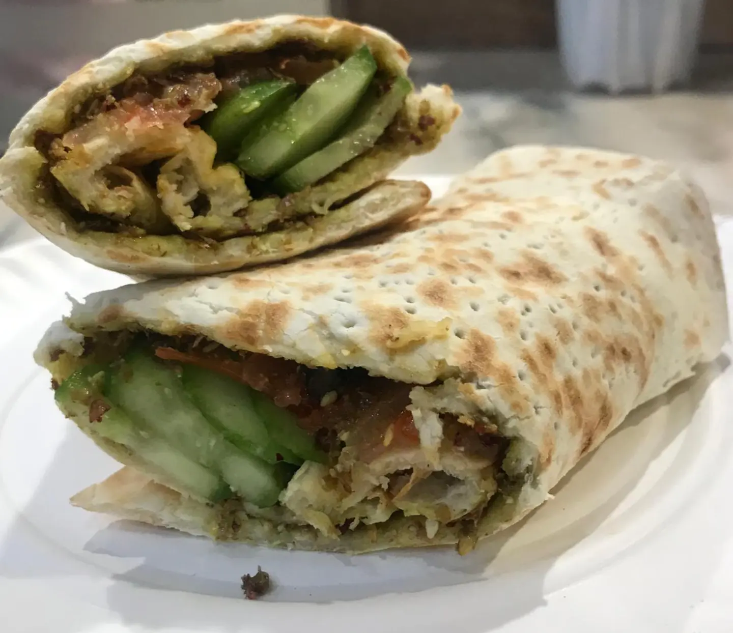 فطيرة زعتر بالخضار