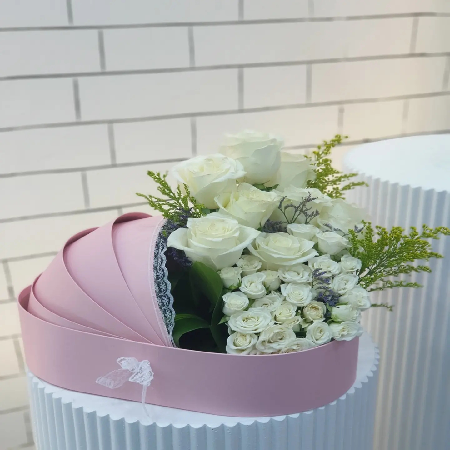 سلة ورد مولودة