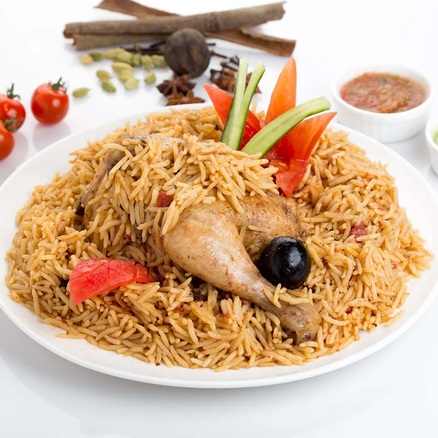 نصف دجاج مضغوط حراق