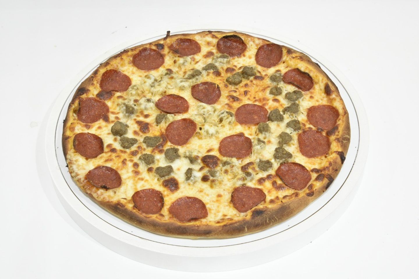 Pepperoni Pizza Pieces Of Meat