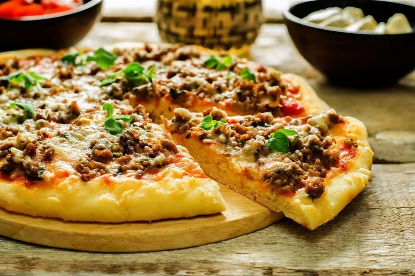 Minced Meat Pizza
