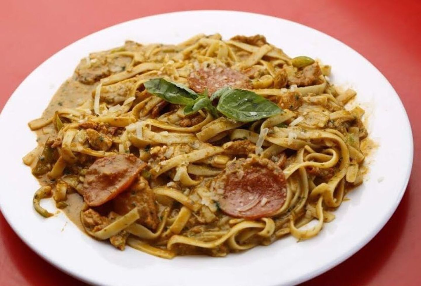 Pepperoni Fettuccine