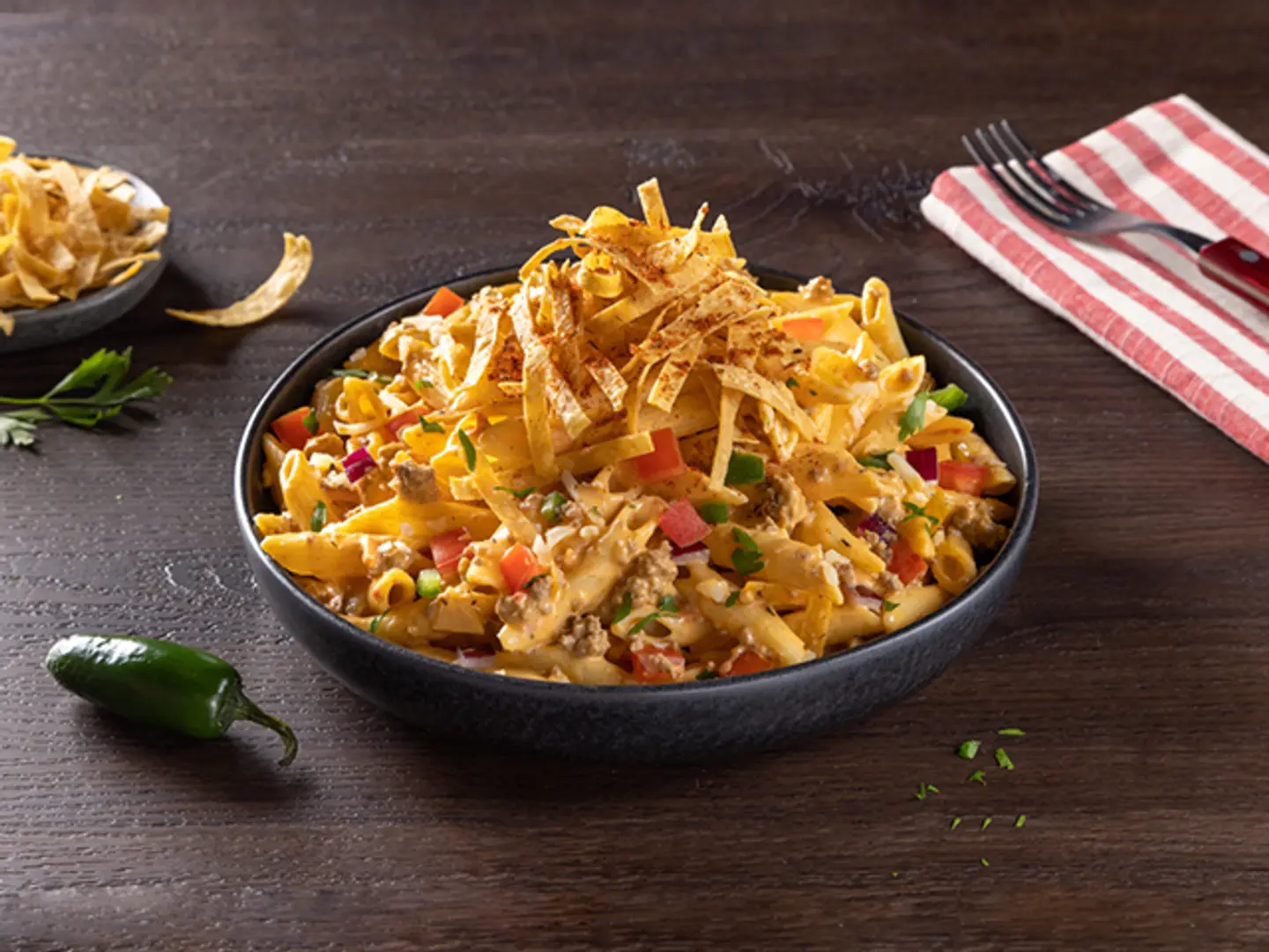 Tex Mex And Cheese Pasta