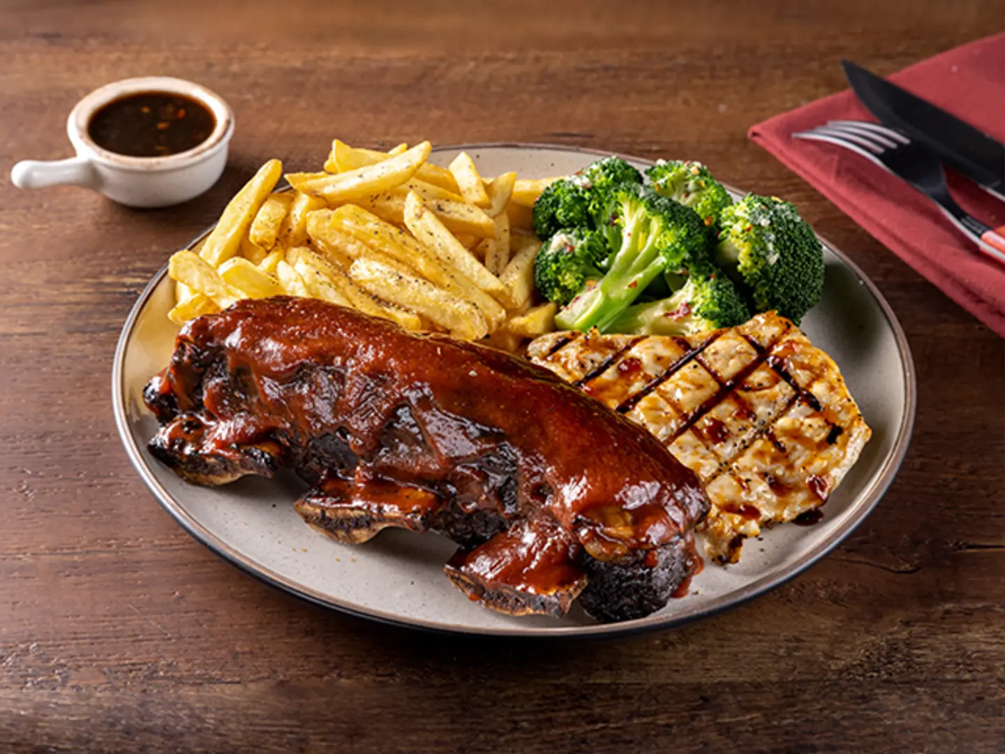 Fridays Tm Signature Glazed Ribs And Chicken