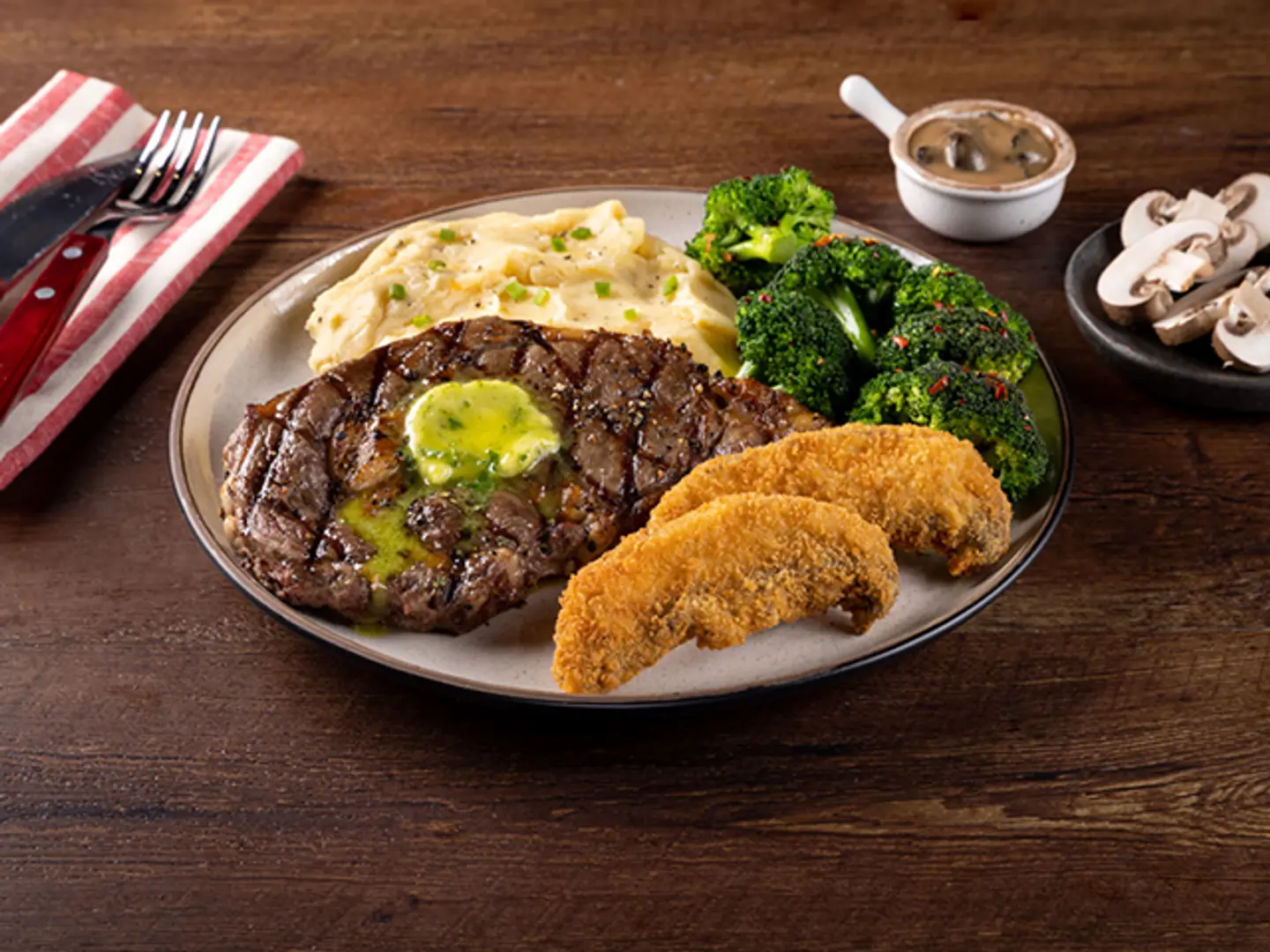 Double Mushroom Ribeye