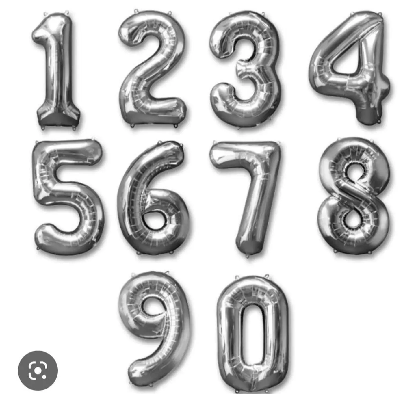Numbers Helium Balloon