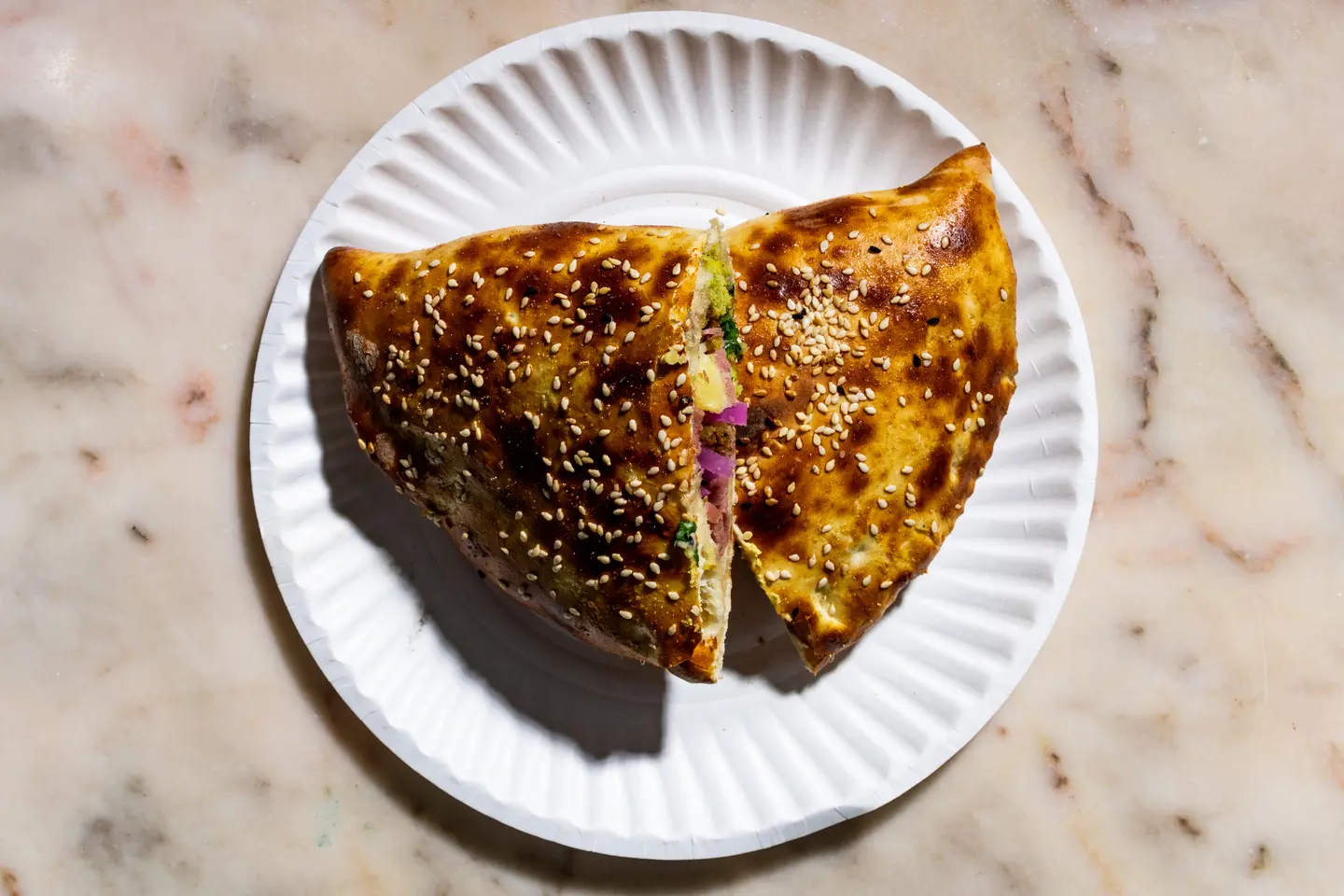 Falafel Pie With Mortadella