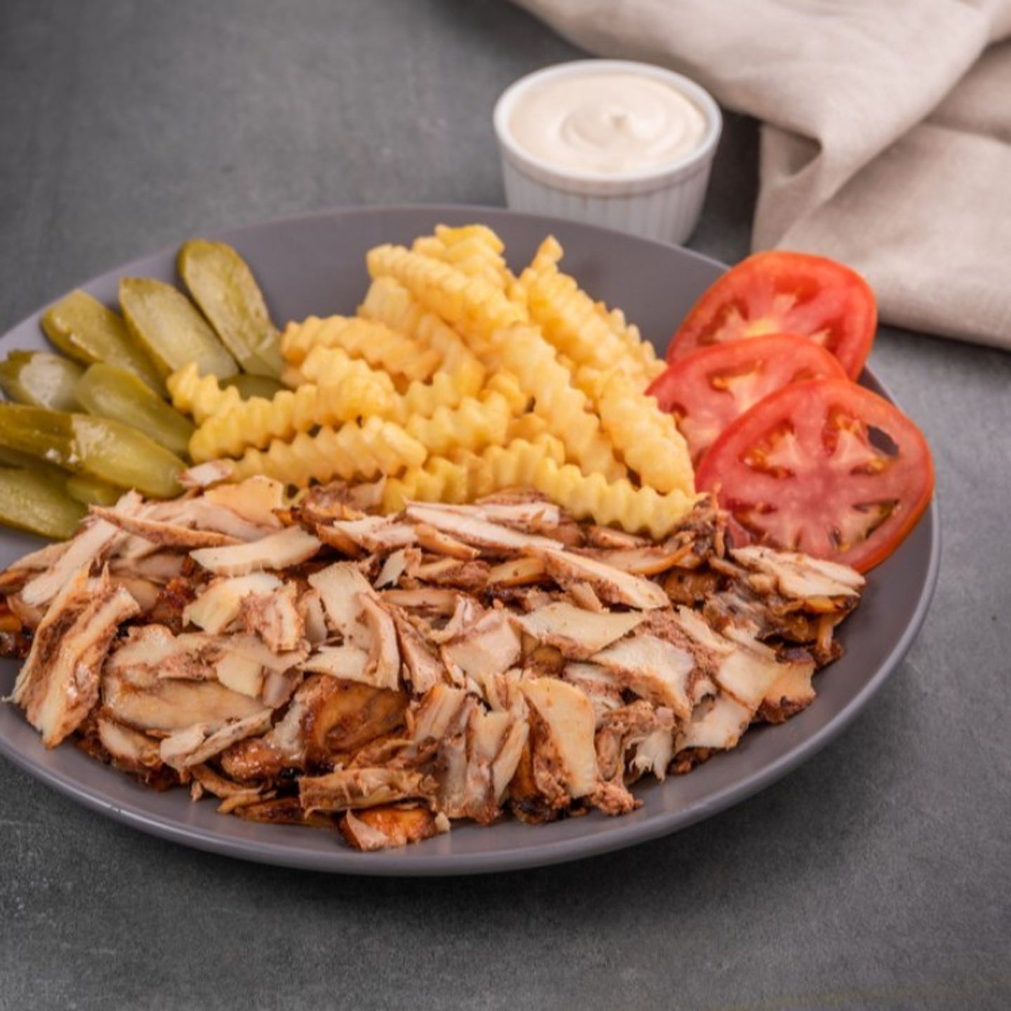 Shawarma Plate Slices