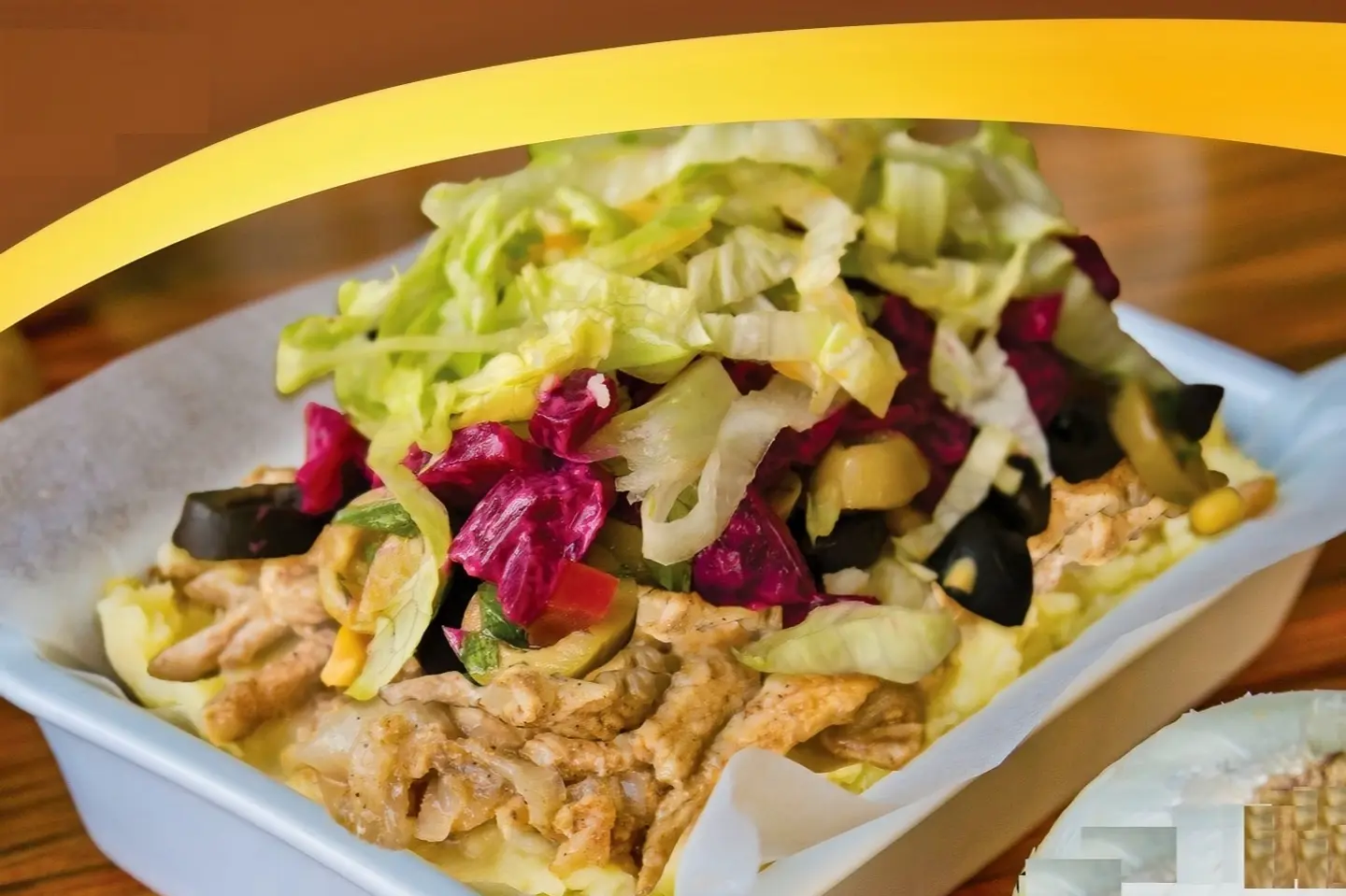 بطاطا مع دجاج استربس