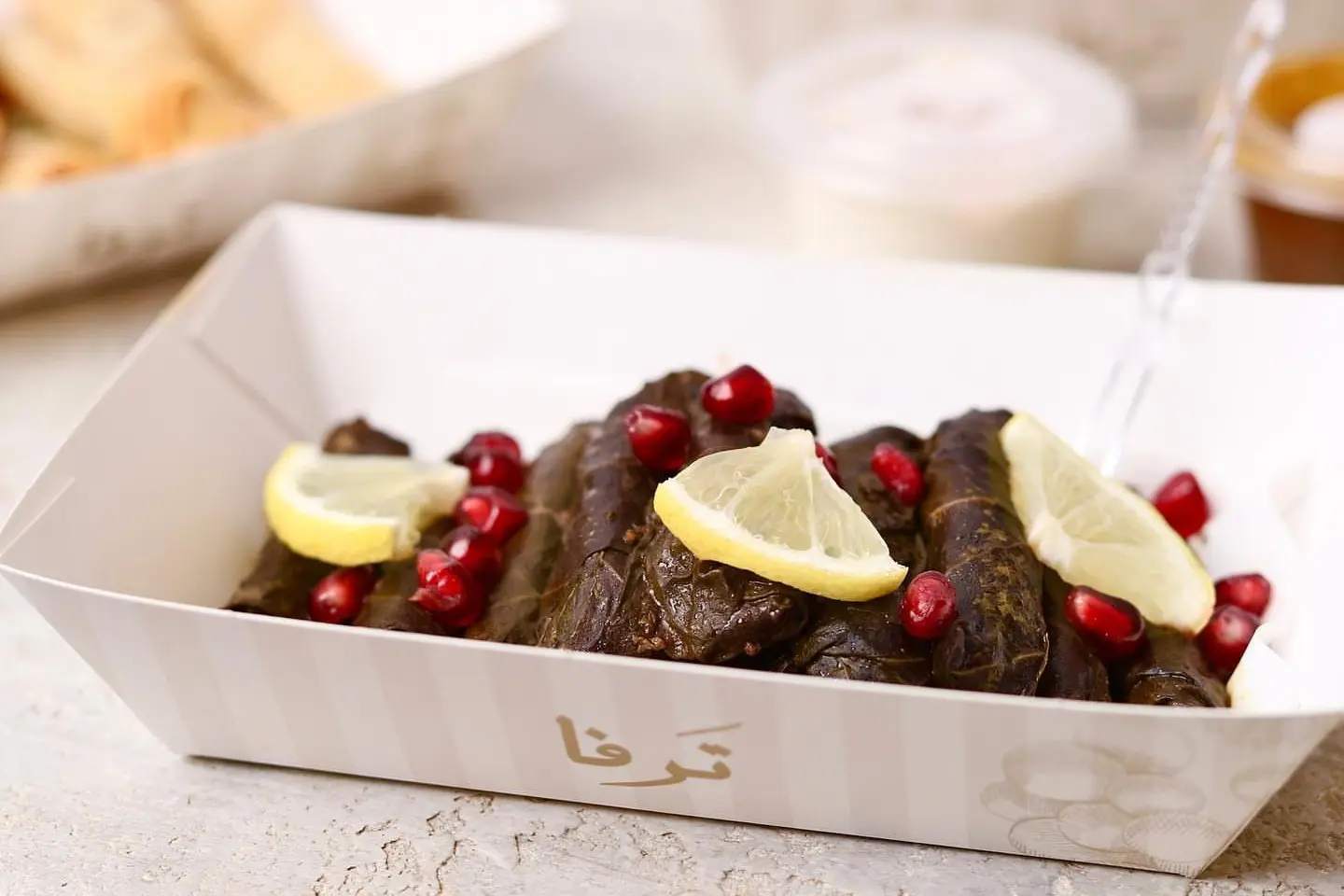 ورق عنب دبس رمان عشر قطع