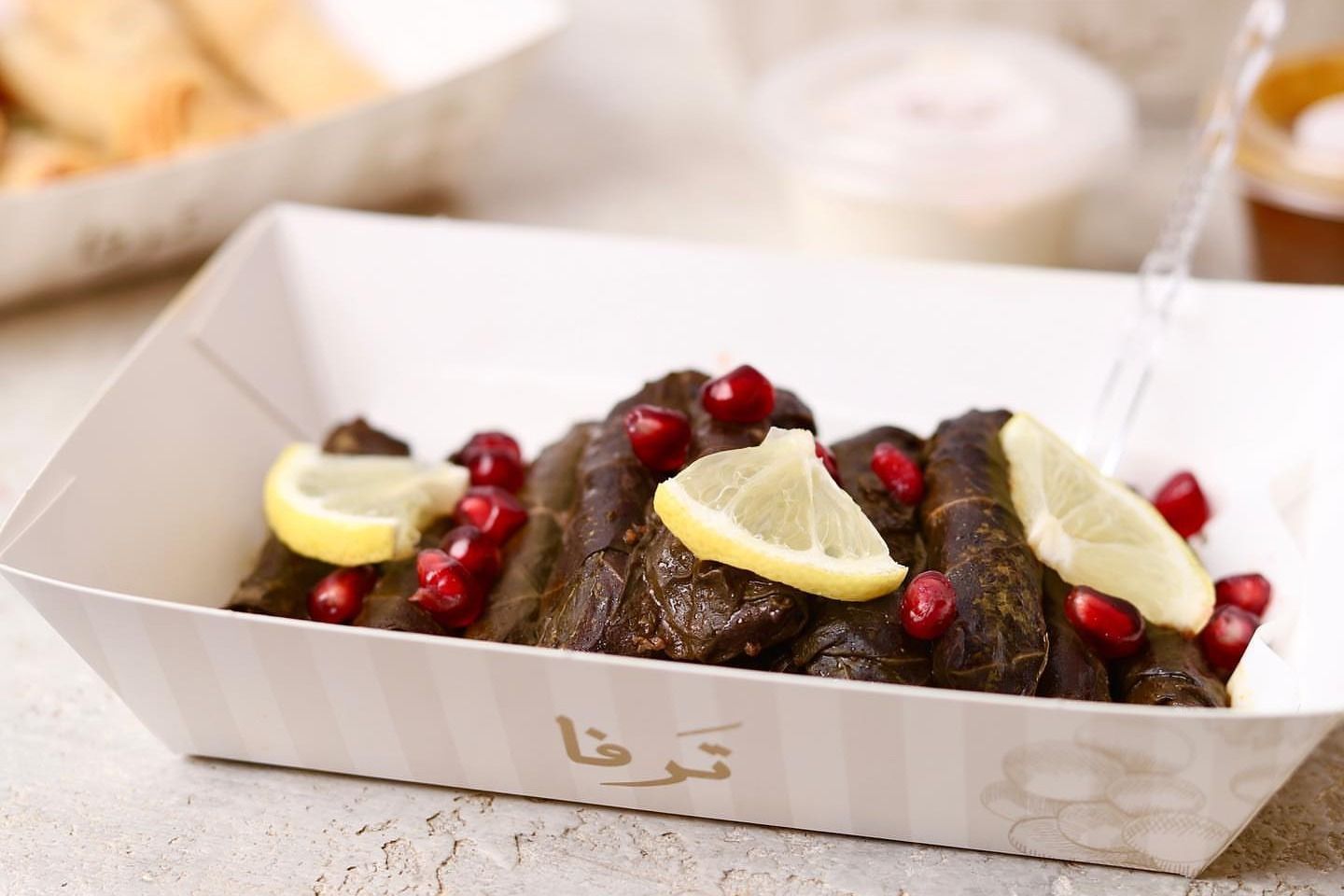 Pomegranate Molasses Grape Leaves