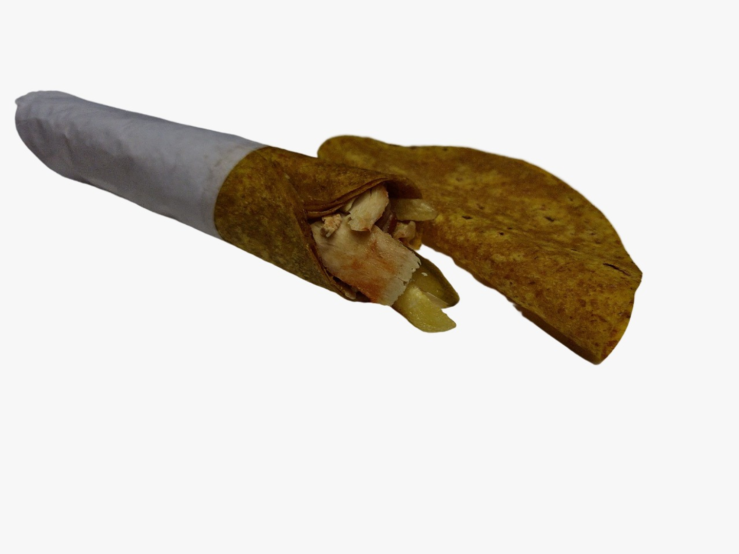 شاورما مع خبز عراقي بالكركم