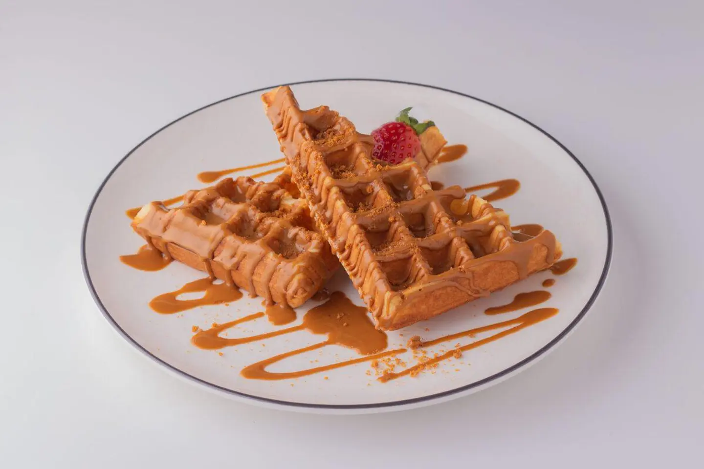 Waffle With Lotus