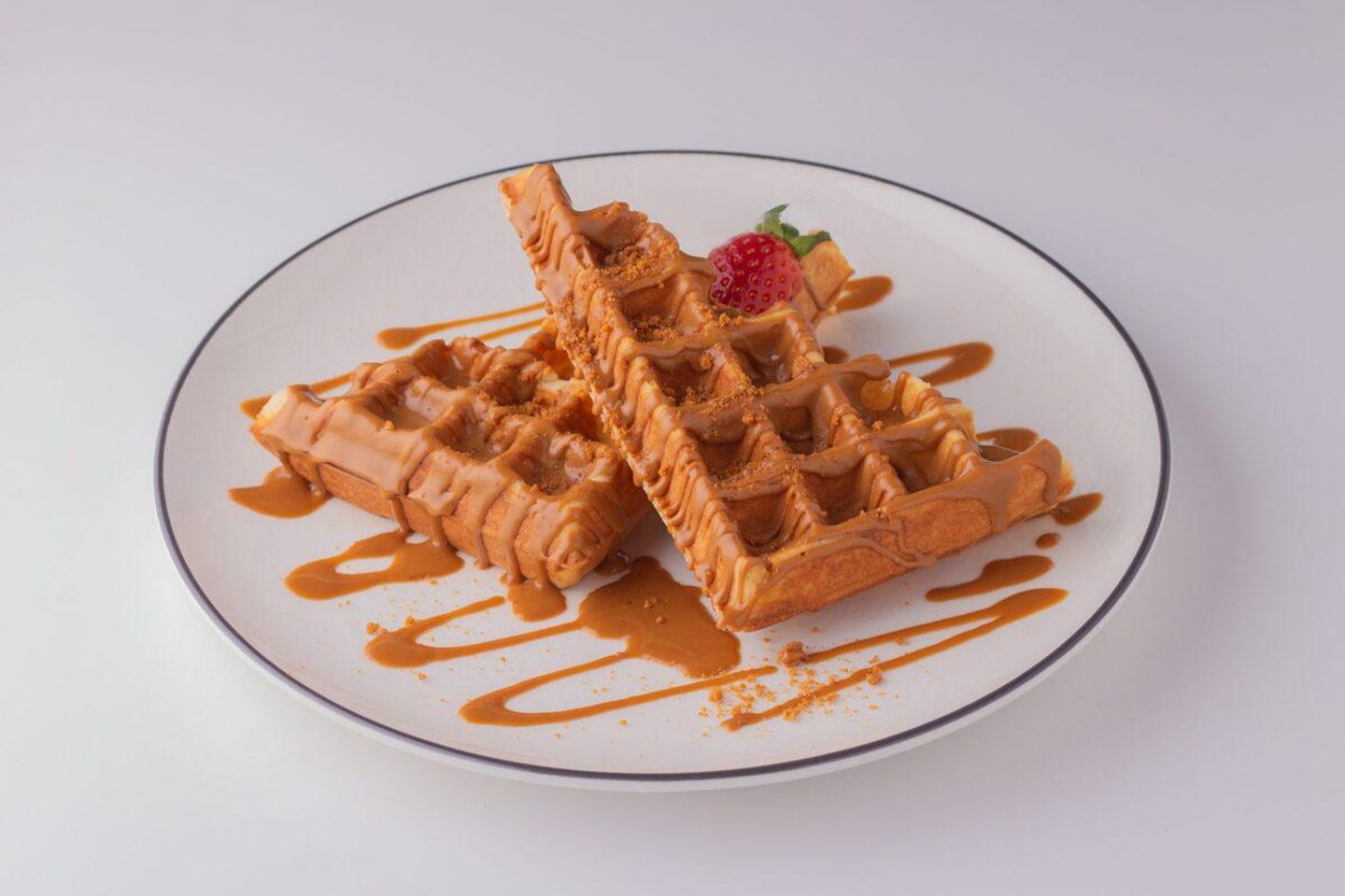 Waffle With Lotus