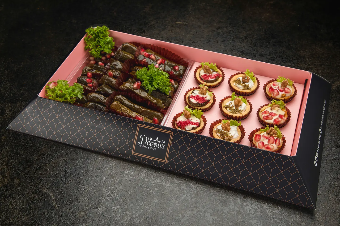 Mix Vine Leaves 24 Pieces And Tart 9 Pieces