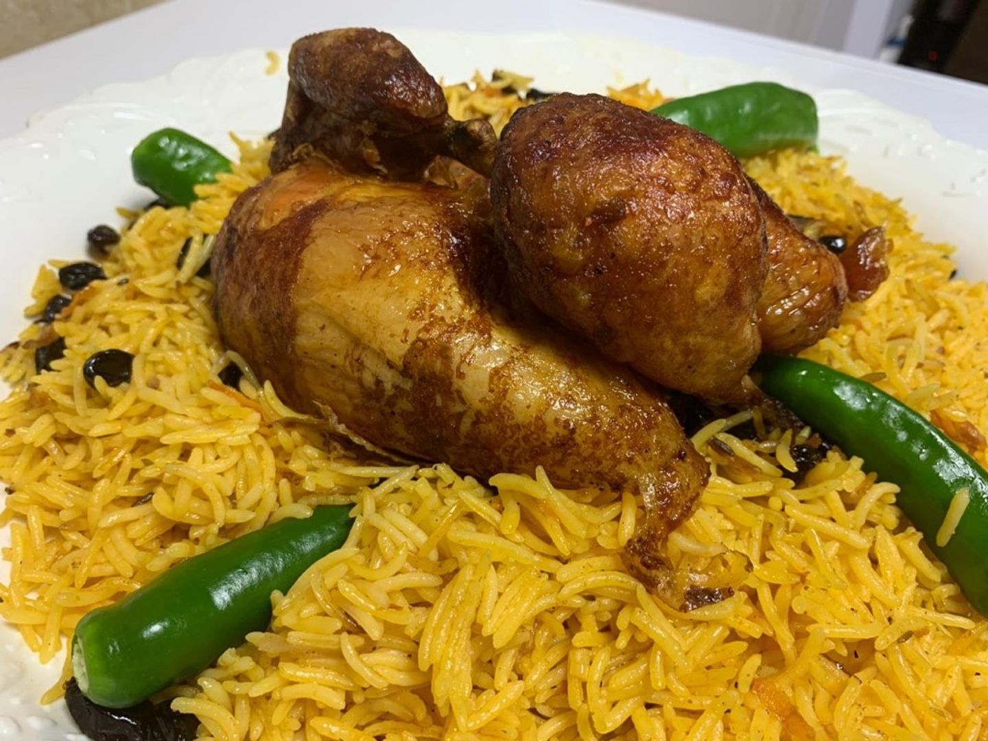 دجاجة شواية مع الأرز