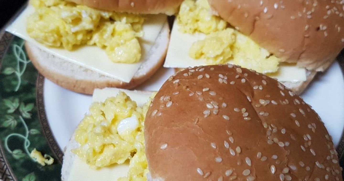 Cheese Eggs, Burger Bun